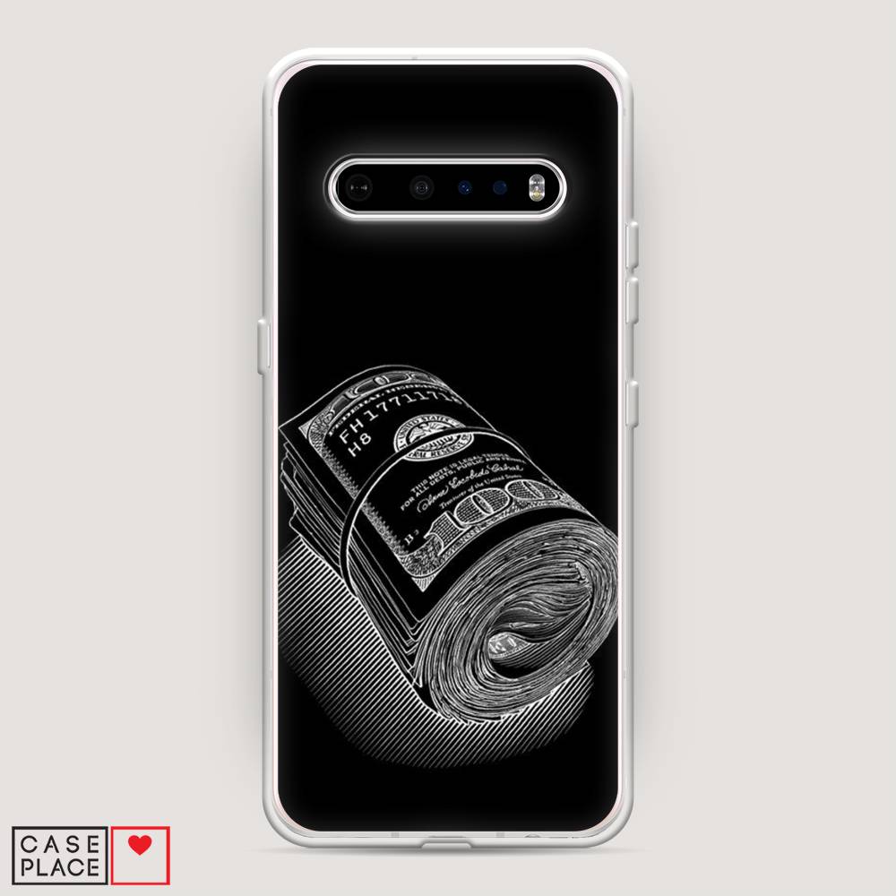 

Чехол Awog на LG V60 ThinQ 5G "Кубышка денег", Черный;серебристый, 84250-5