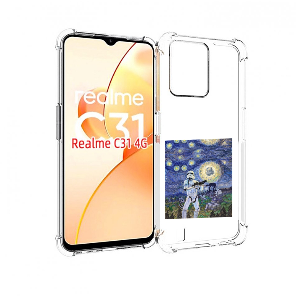 

Чехол MyPads star wars звездная ночь для OPPO Realme C31, Прозрачный, Tocco