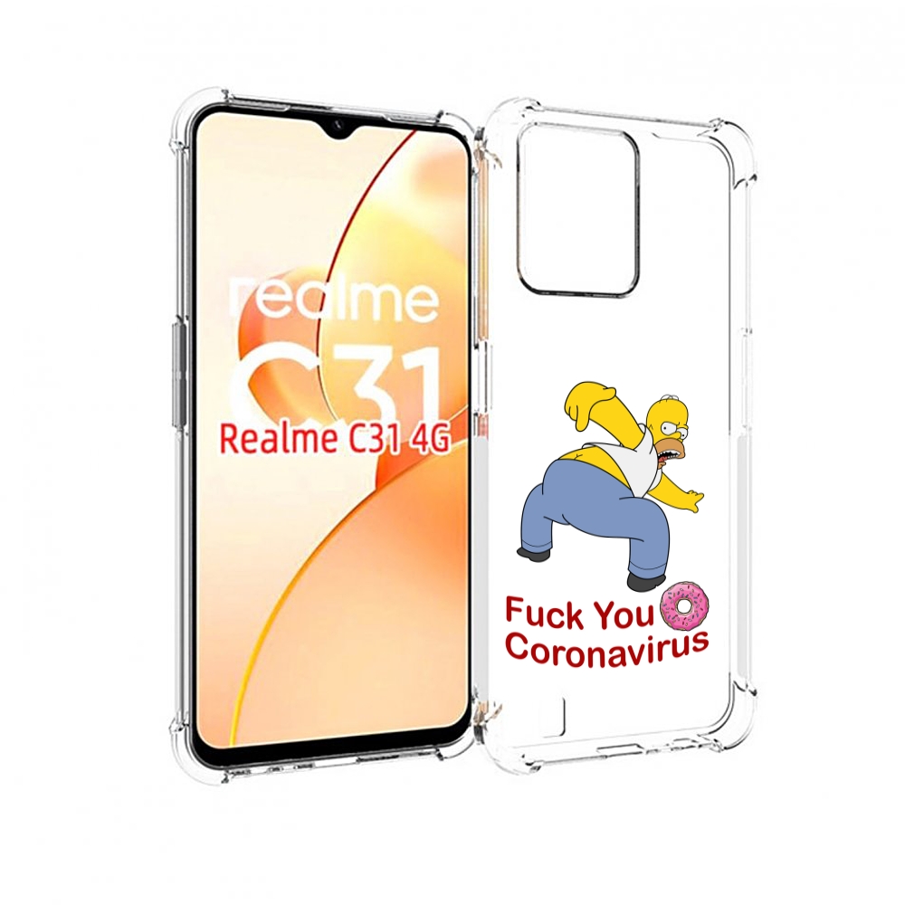 

Чехол MyPads корона-уходи для OPPO Realme C31, Прозрачный, Tocco