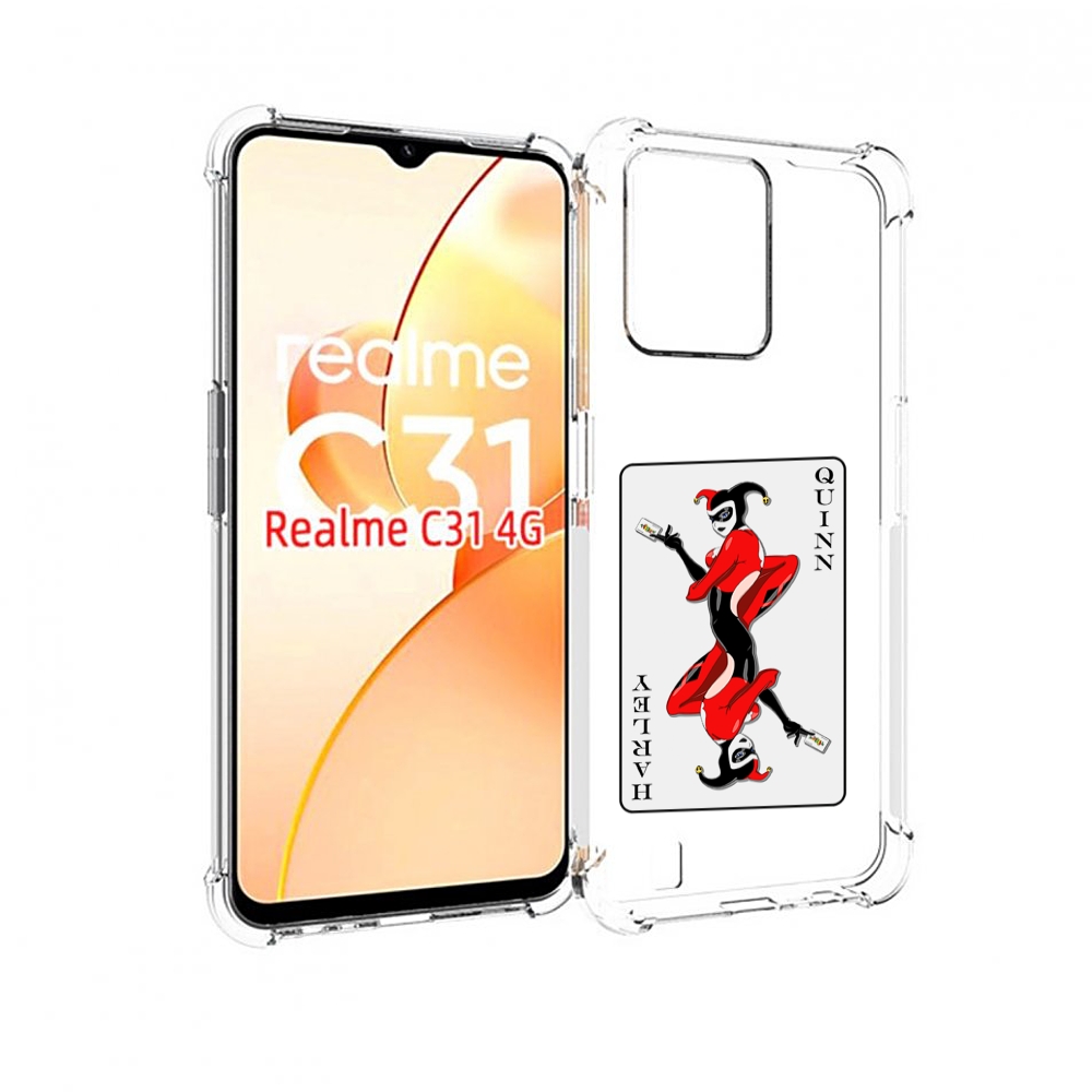 

Чехол MyPads королева-джокера для OPPO Realme C31, Прозрачный, Tocco