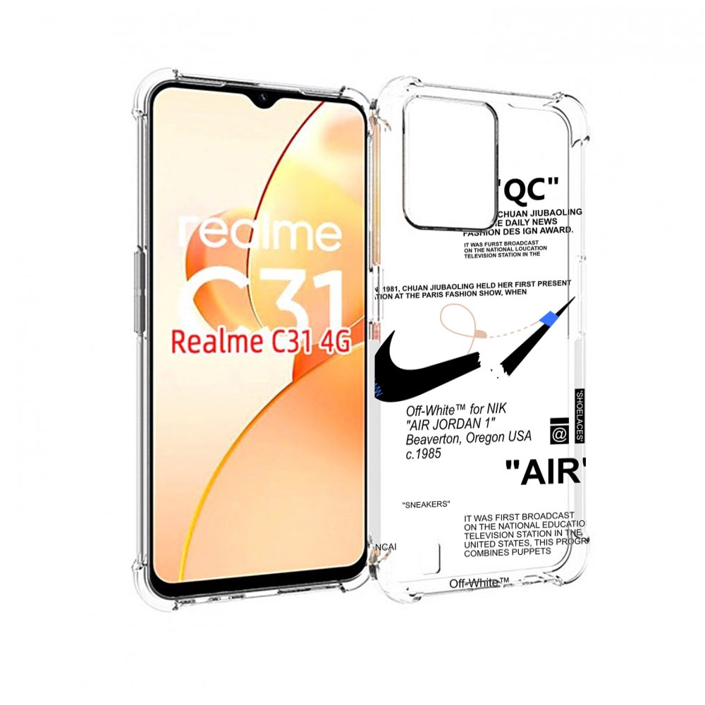 

Чехол MyPads коллаборация-найк для OPPO Realme C31, Прозрачный, Tocco