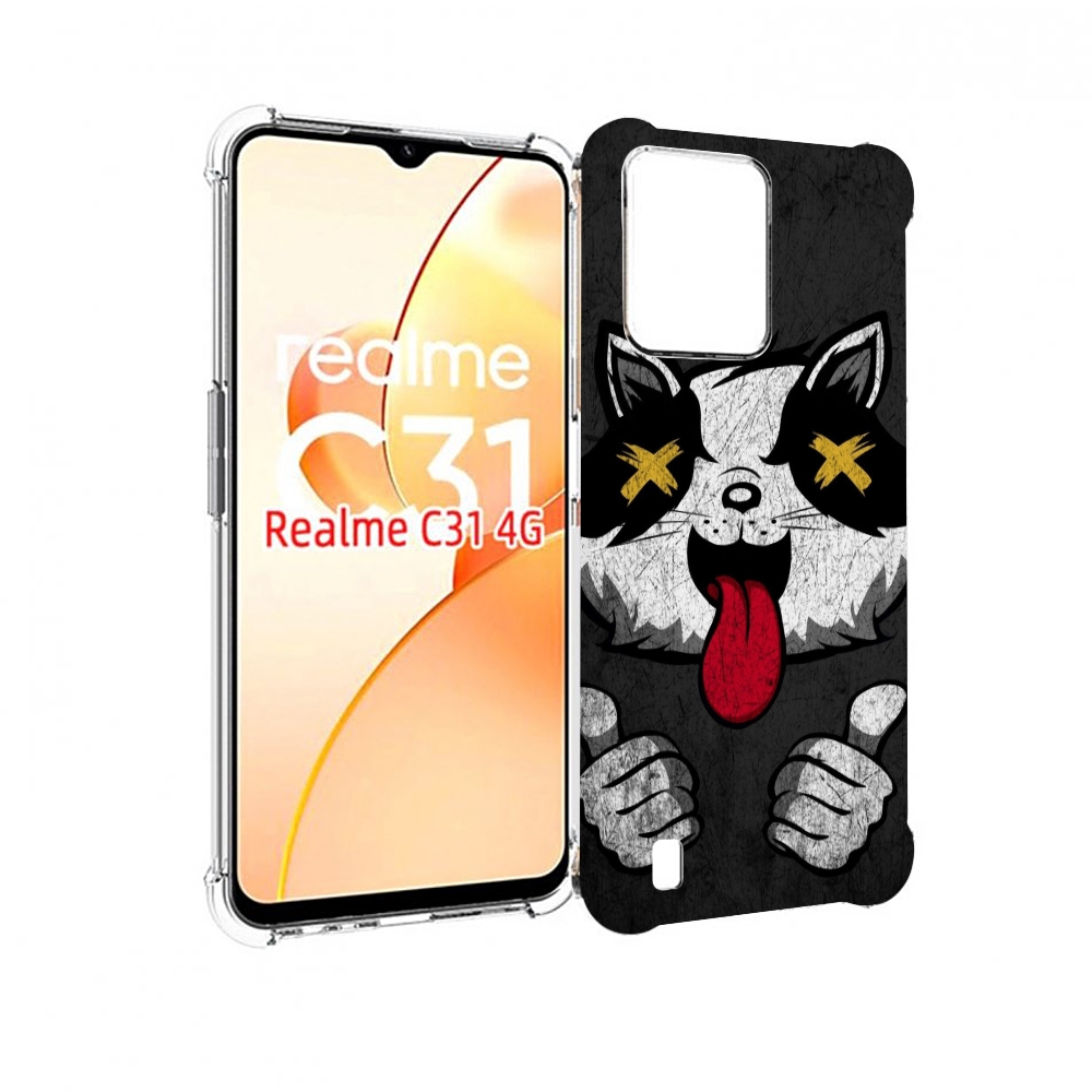 

Чехол MyPads классный зверек для OPPO Realme C31, Прозрачный, Tocco
