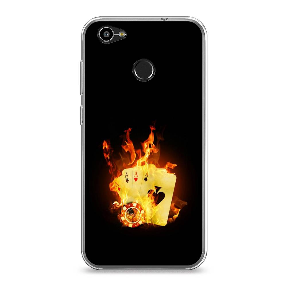 

Чехол Awog на ZTE Blade A6 / ЗТЕ Блэйд A6 "Горящие карты", 132350-9