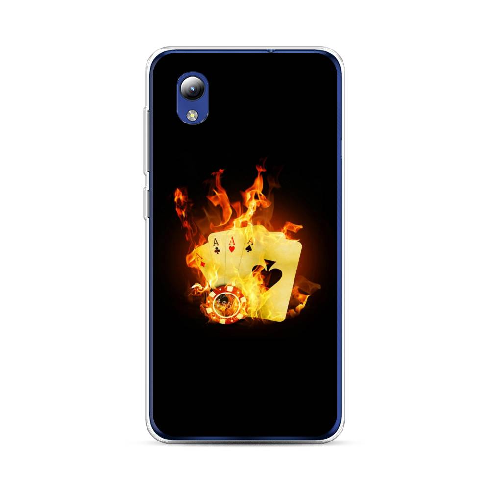 

Чехол Awog на ZTE Blade A31 Lite / ЗТЕ Блэйд A31 Lite "Горящие карты", Разноцветный, 134750-9