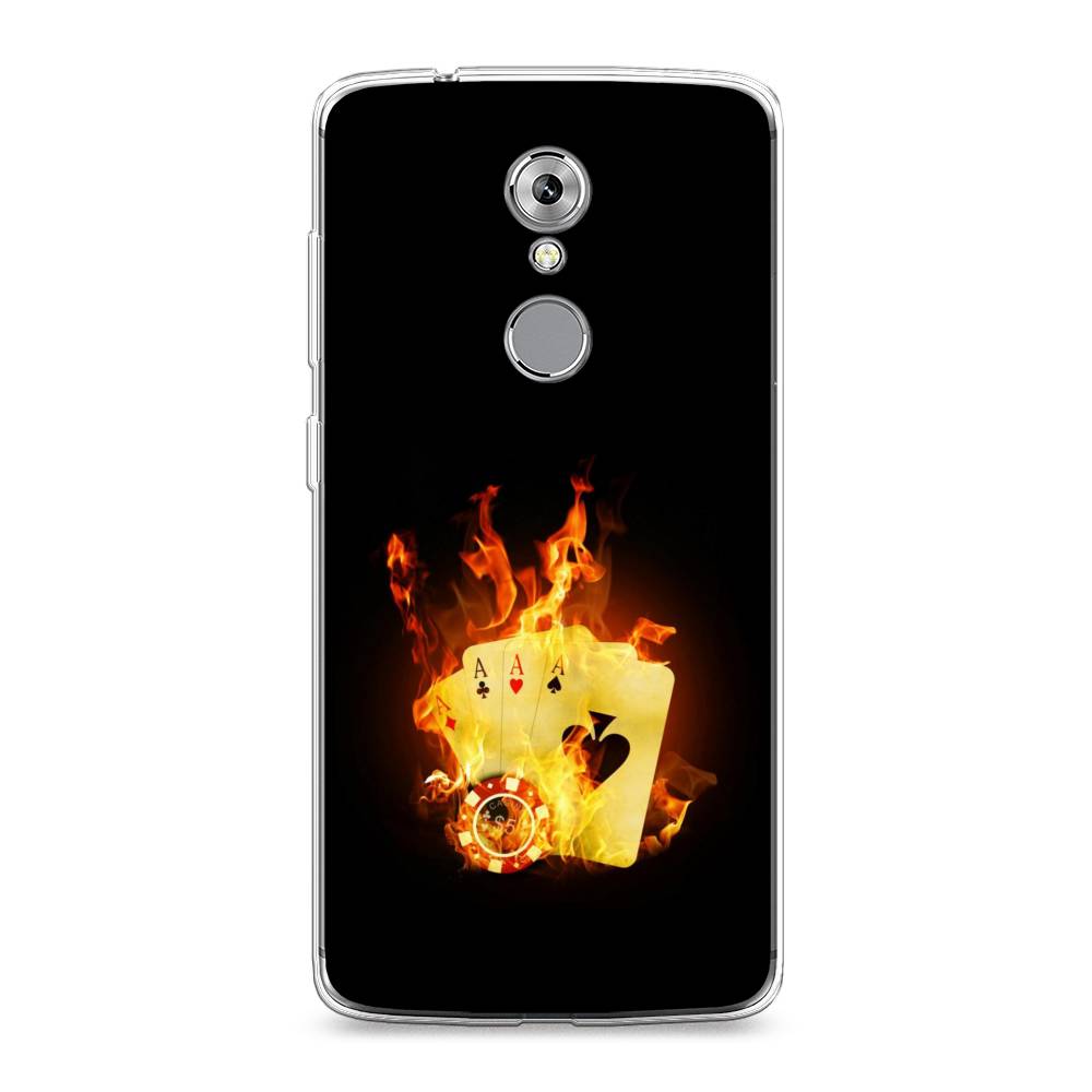 

Чехол Awog на ZTE Axon 7 / ЗТЕ Аксон 7 "Горящие карты", Разноцветный, 131450-9