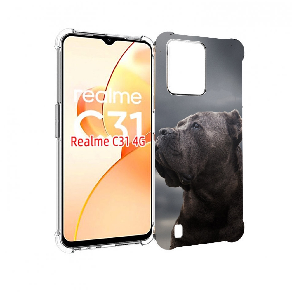

Чехол MyPads кане корсо для OPPO Realme C31, Прозрачный, Tocco
