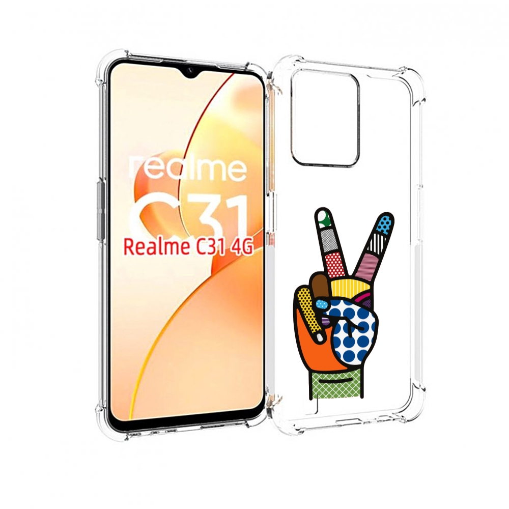 

Чехол MyPads йоу пальчики для OPPO Realme C31, Прозрачный, Tocco