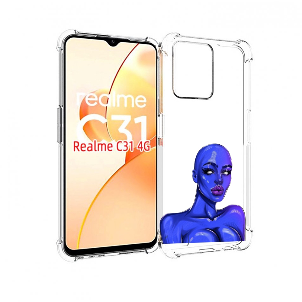 

Чехол MyPads инопланетянка для OPPO Realme C31, Прозрачный, Tocco