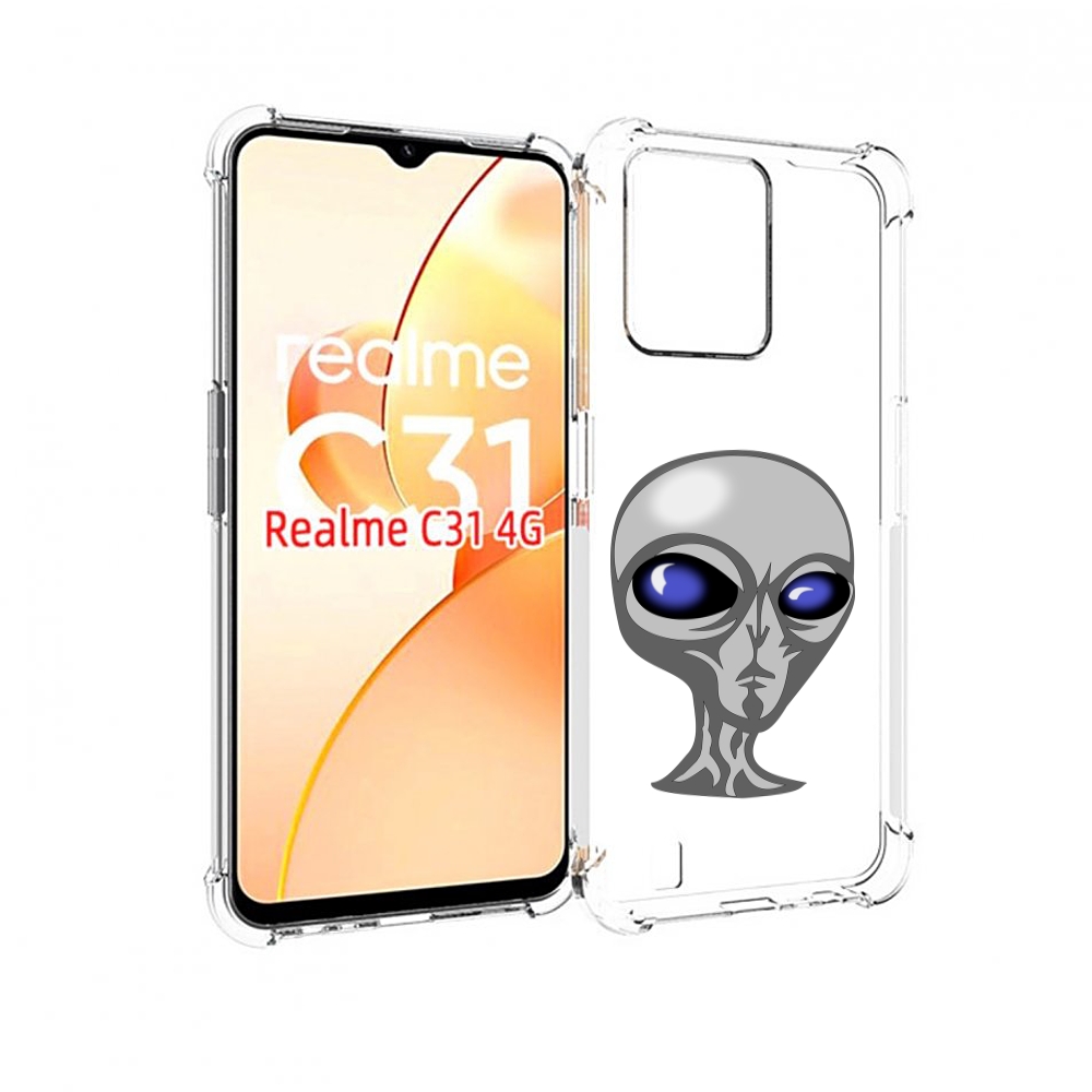 

Чехол MyPads инопланетянин для OPPO Realme C31, Прозрачный, Tocco