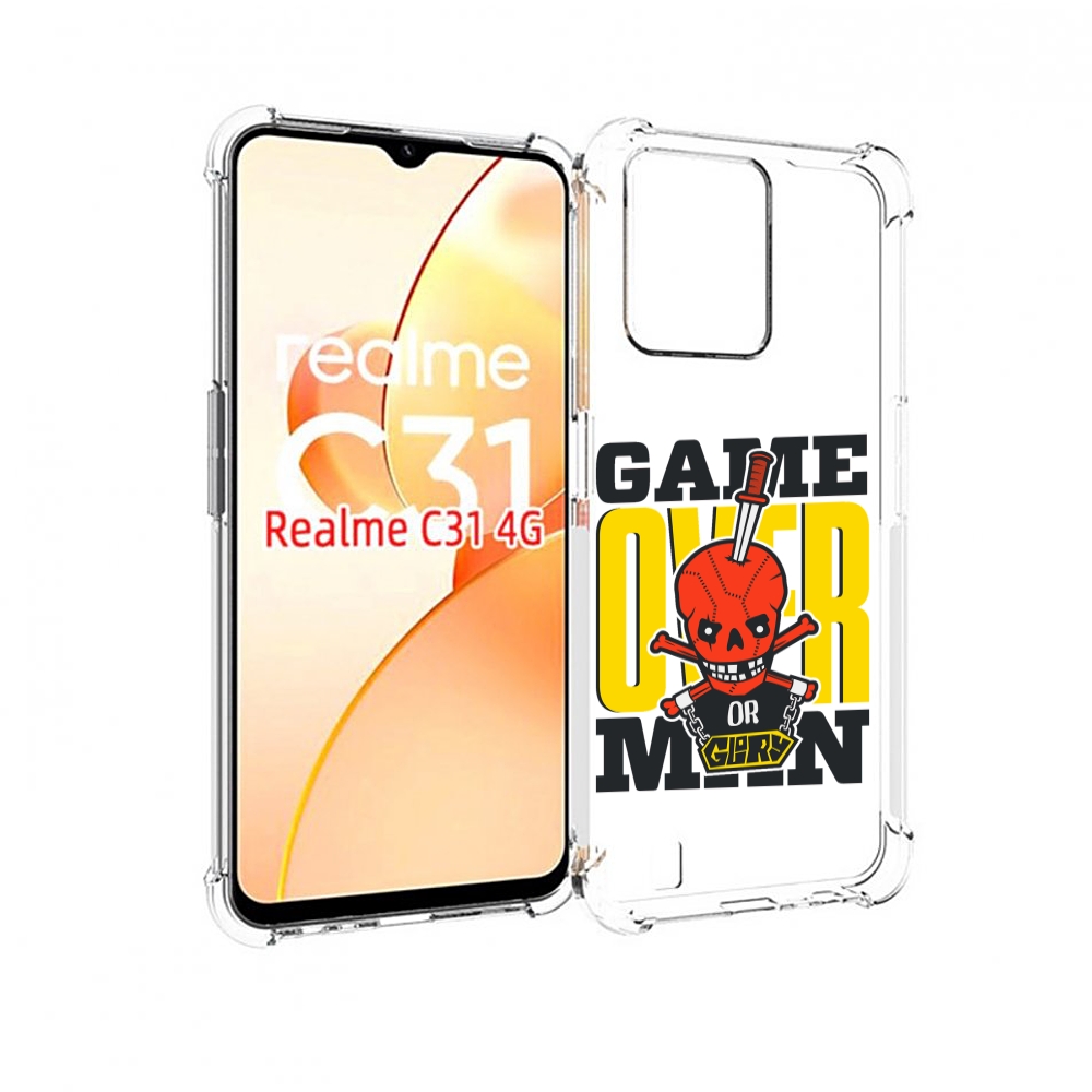 

Чехол MyPads игра-окончена-парень для OPPO Realme C31, Прозрачный, Tocco