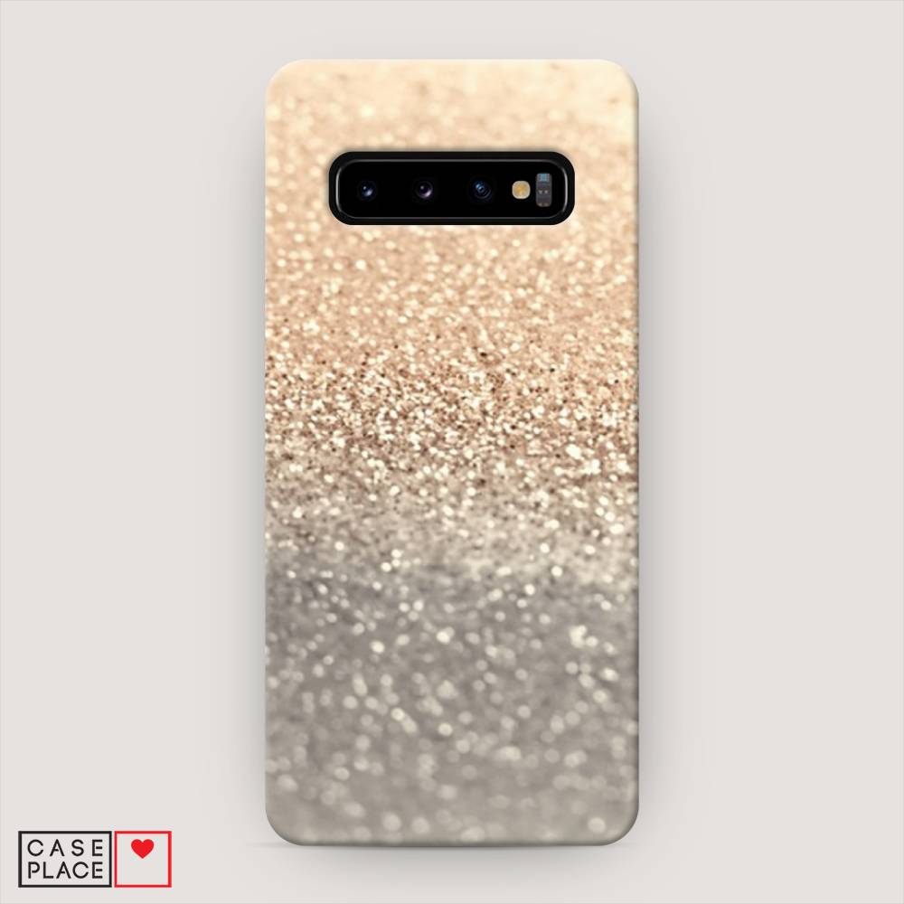

Пластиковый чехол "Песок золотой рисунок" на Samsung Galaxy S10