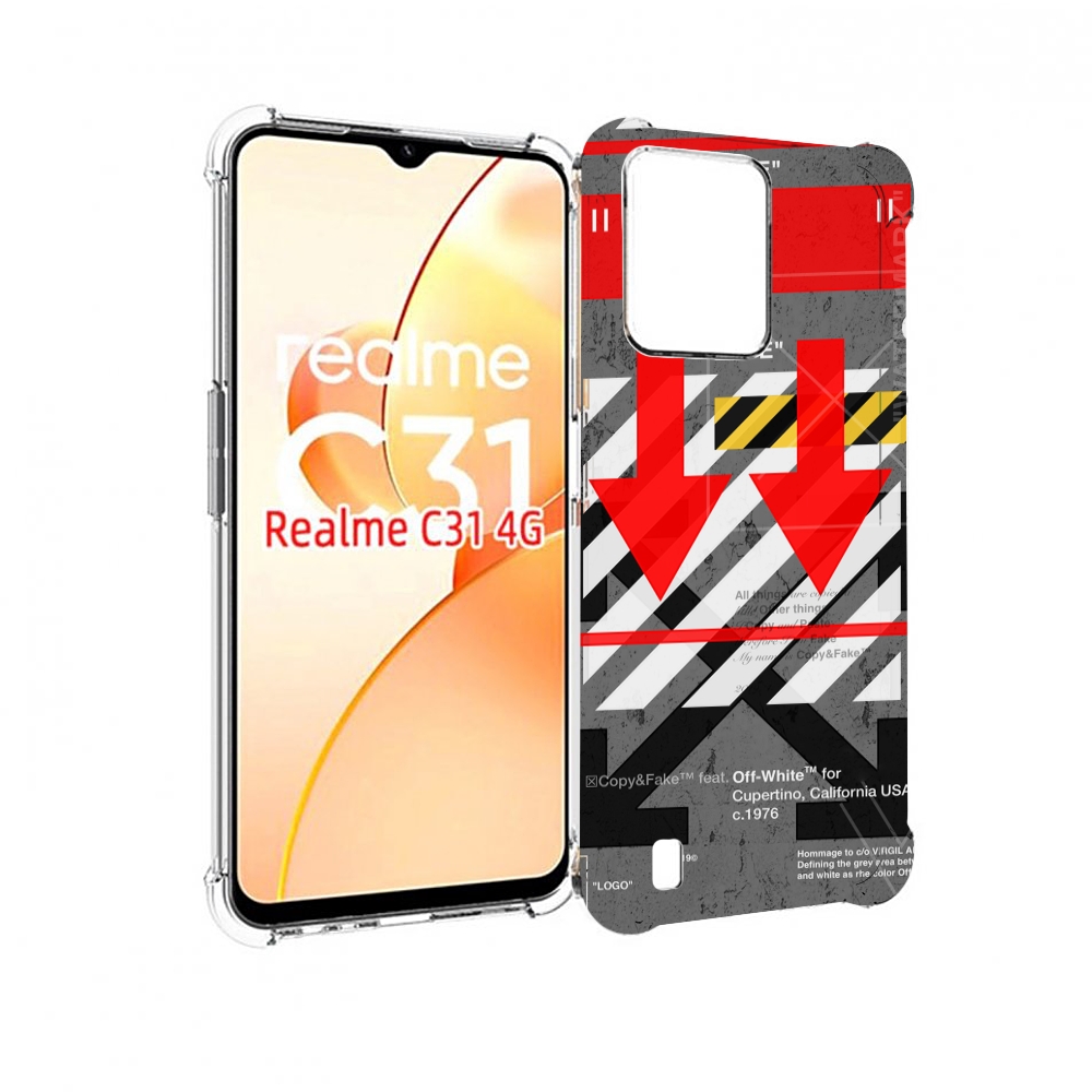 

Чехол MyPads знаки-логотипы для OPPO Realme C31, Прозрачный, Tocco