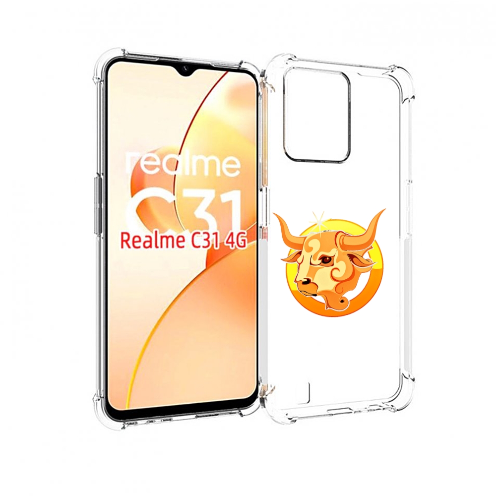 

Чехол MyPads знак-зодиака-телец-6 для OPPO Realme C31, Прозрачный, Tocco