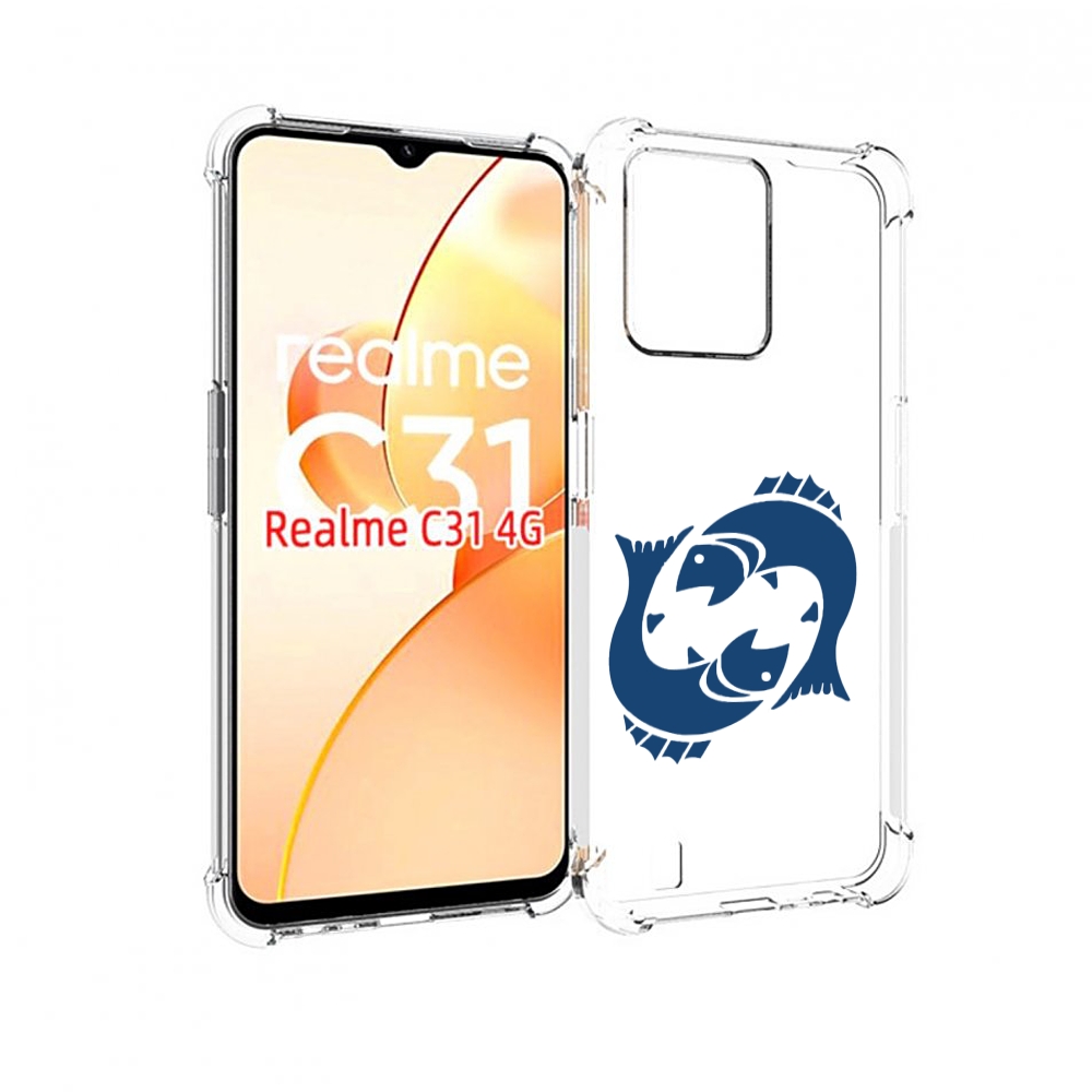 

Чехол MyPads знак-зодиака-рыбы-7 для OPPO Realme C31, Прозрачный, Tocco