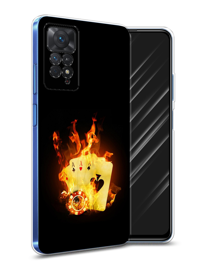 

Чехол Awog на Xiaomi Redmi Note 11 Pro "Горящие карты", Разноцветный, 315650-9