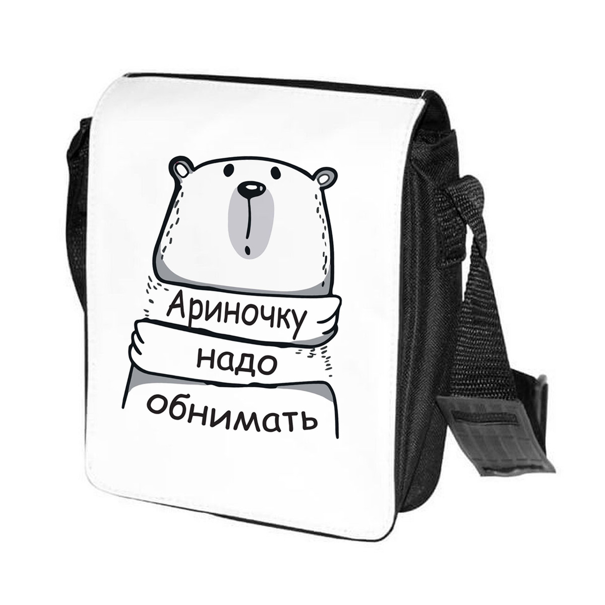 

Сумка женская CoolPodarok CN041993 черно-белый, Черный;белый, CN041993