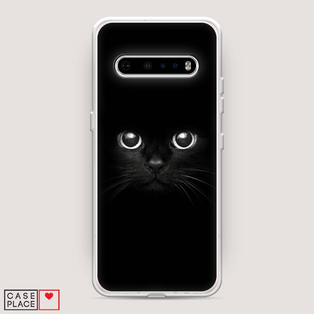 

Чехол Awog на LG V60 ThinQ 5G "Взгляд черной кошки", Черный, 84250-1