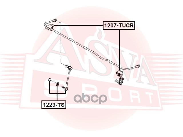 фото Втулка стабилизатора asva 1207tucr