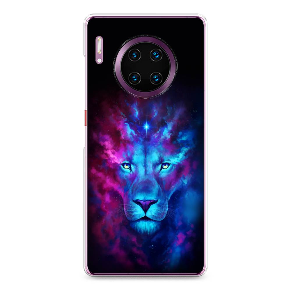 

Чехол Awog на Huawei Mate 30 Pro "Космический лев", Голубой, 610450-1