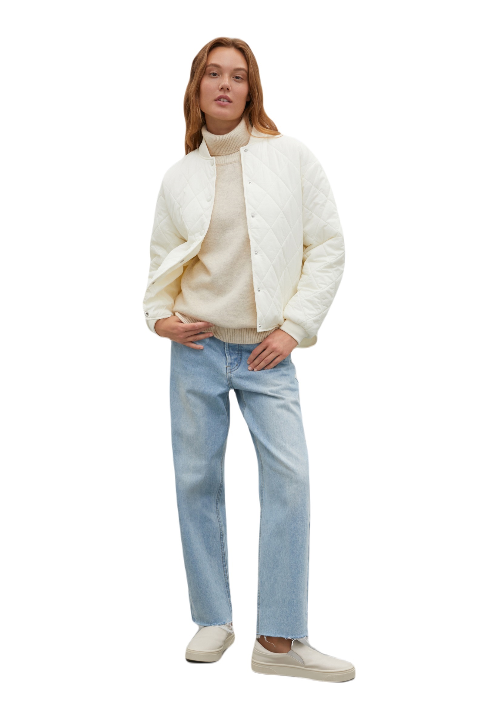 

Куртка женская Finn Flare FAB11098 белая M/L, FAB11098