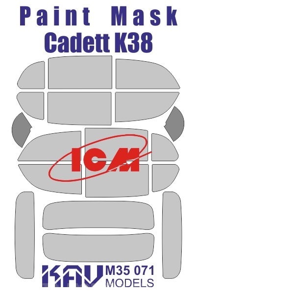 

KAVM35071 Окрасочная маска на остекление Kadett K38 ICM 35478, 35480