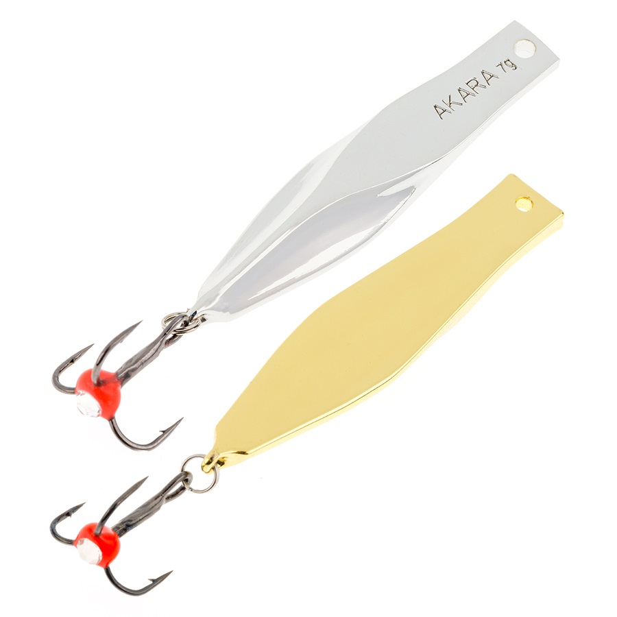 

Блесна зимняя AKARA TOURNAMENT ICE STIK 60mm 8gr SIL/GO, Разноцветный, ICE STIK