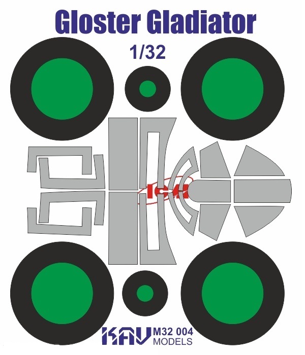 

KAVM32004 Окрасочная маска на Gloster Gladiator ICM 32040, 32041, 32042
