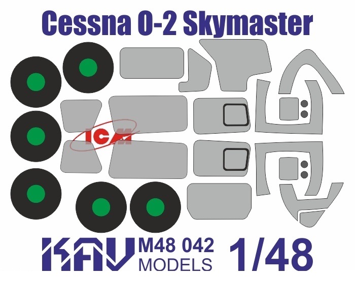 

KAVM48042 Окрасочная маска на Cessna O-2 Skymaster ICM 48290