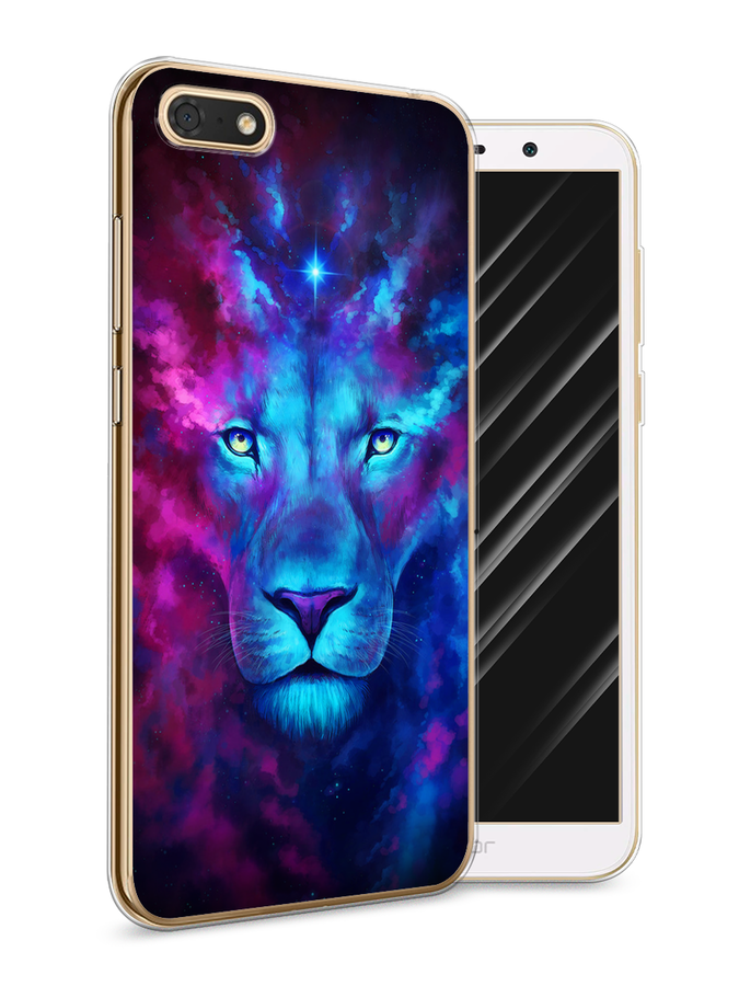 

Чехол Awog на Honor 7A "Космический лев", Голубой, 65250-1