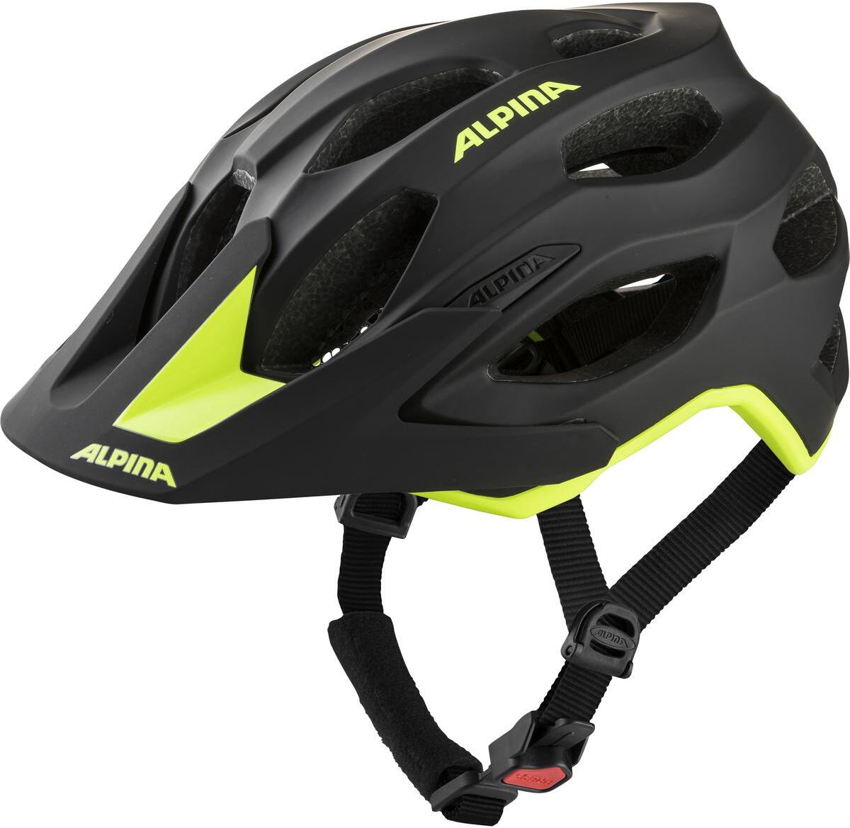 Велошлем Alpina 2022 Carapax 2.0 Black-Neon Yellow Matt (См:52-57)