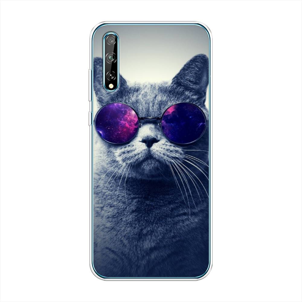 

Чехол Awog на Huawei P Smart S "Космический кот", Красный, 6103550-1
