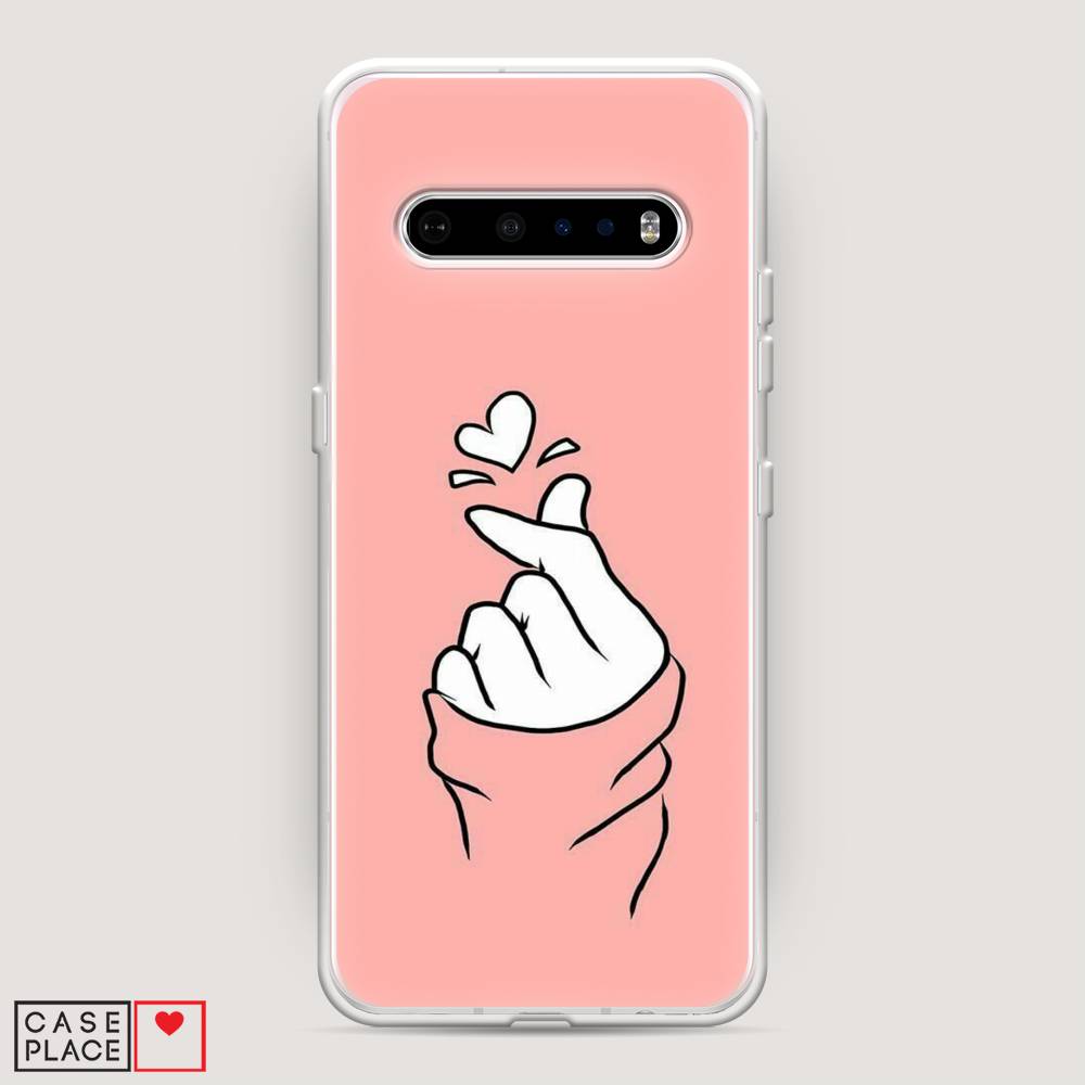 

Чехол Awog на LG V60 ThinQ 5G "Любовь-щелк", Оранжевый, 84250-7