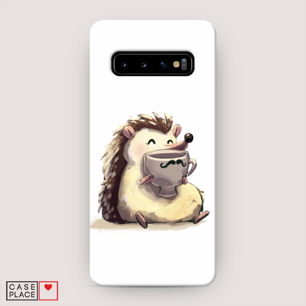 

Пластиковый чехол "Еж кофеман" на Samsung Galaxy S10, 27020-7