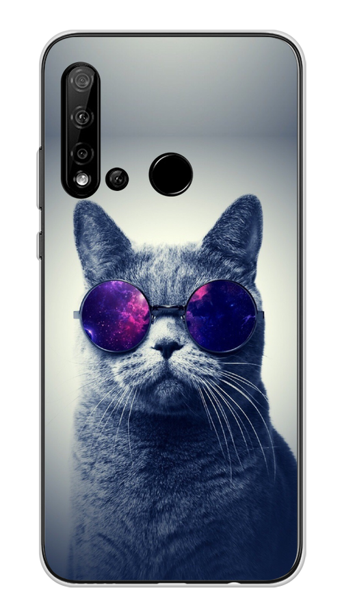 

Чехол Awog на Huawei Nova 5i "Космический кот", Красный, 69850-1