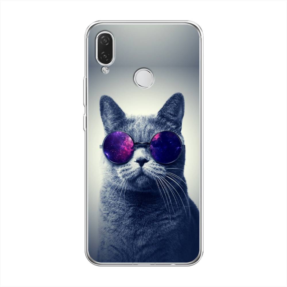 

Чехол Awog на Huawei Nova 3i "Космический кот", Красный, 68350-1