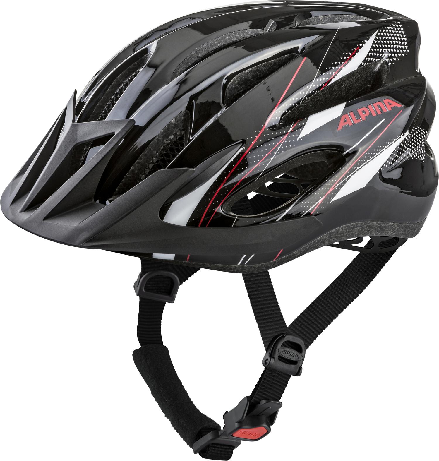 фото Велошлем alpina 2022 mtb 17 black-white-red (см:54-58)