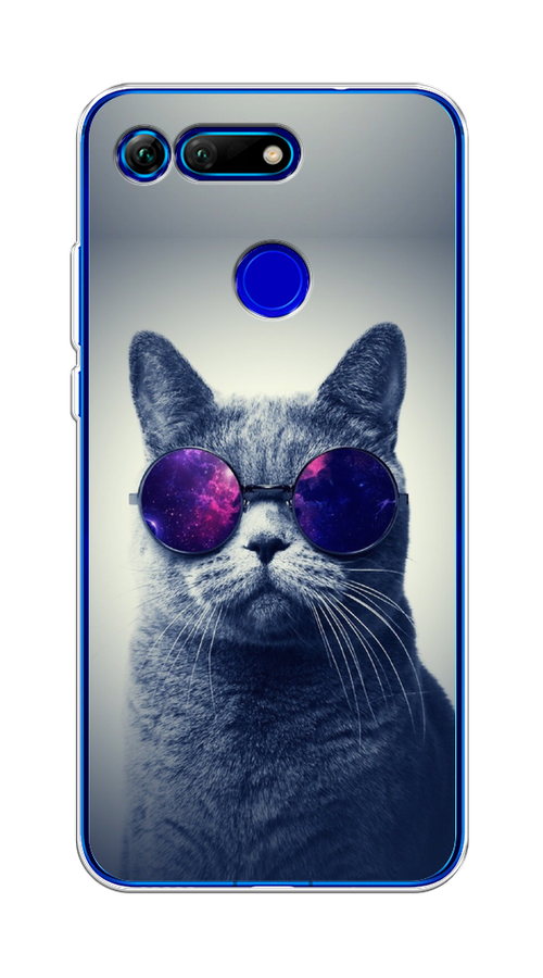 

Чехол Awog на Honor V20 (View 20) "Космический кот", Красный, 67350-1