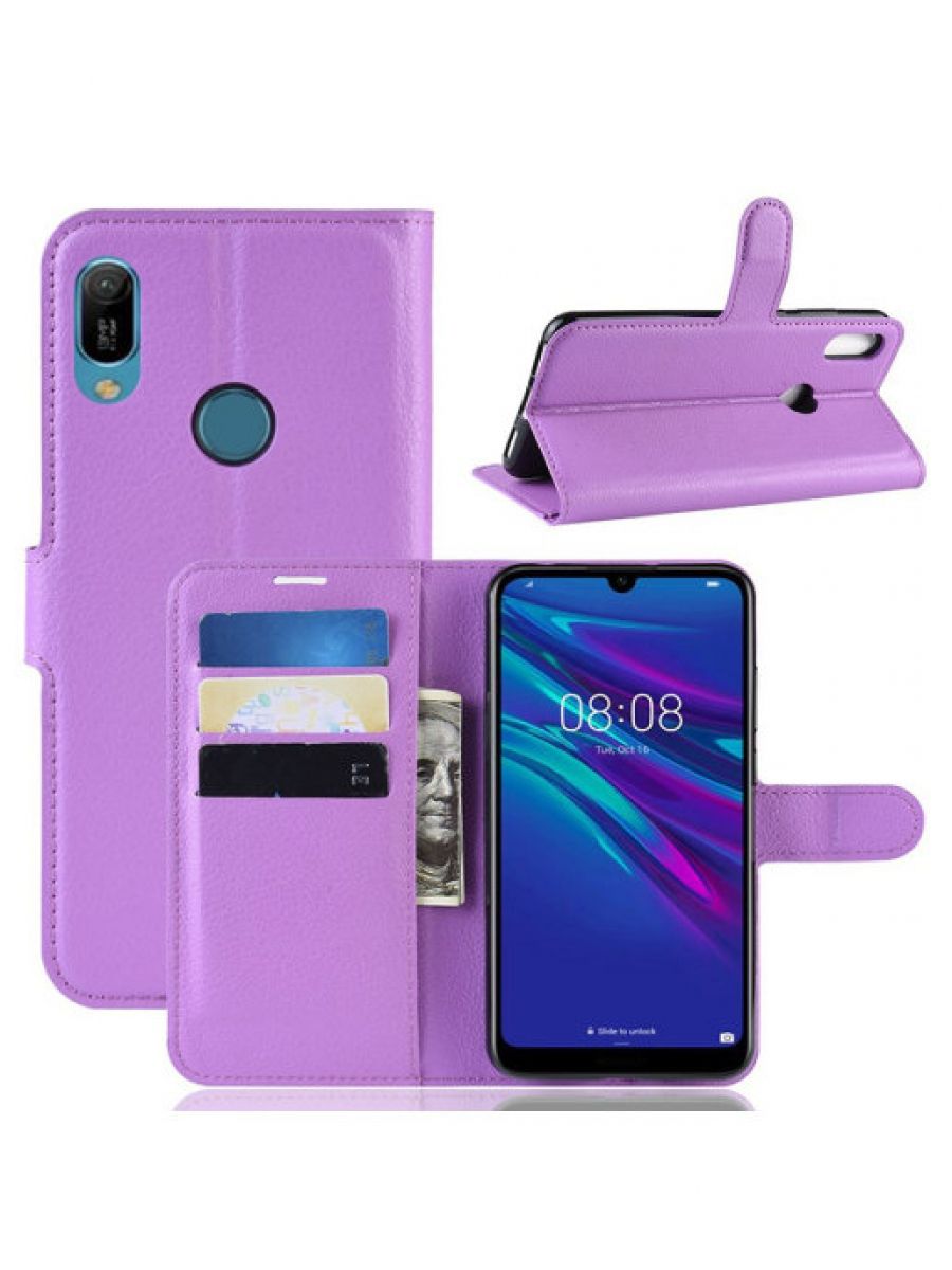 

Чехол Wallet для смартфона Huawei Y6 2019 фиолетовый