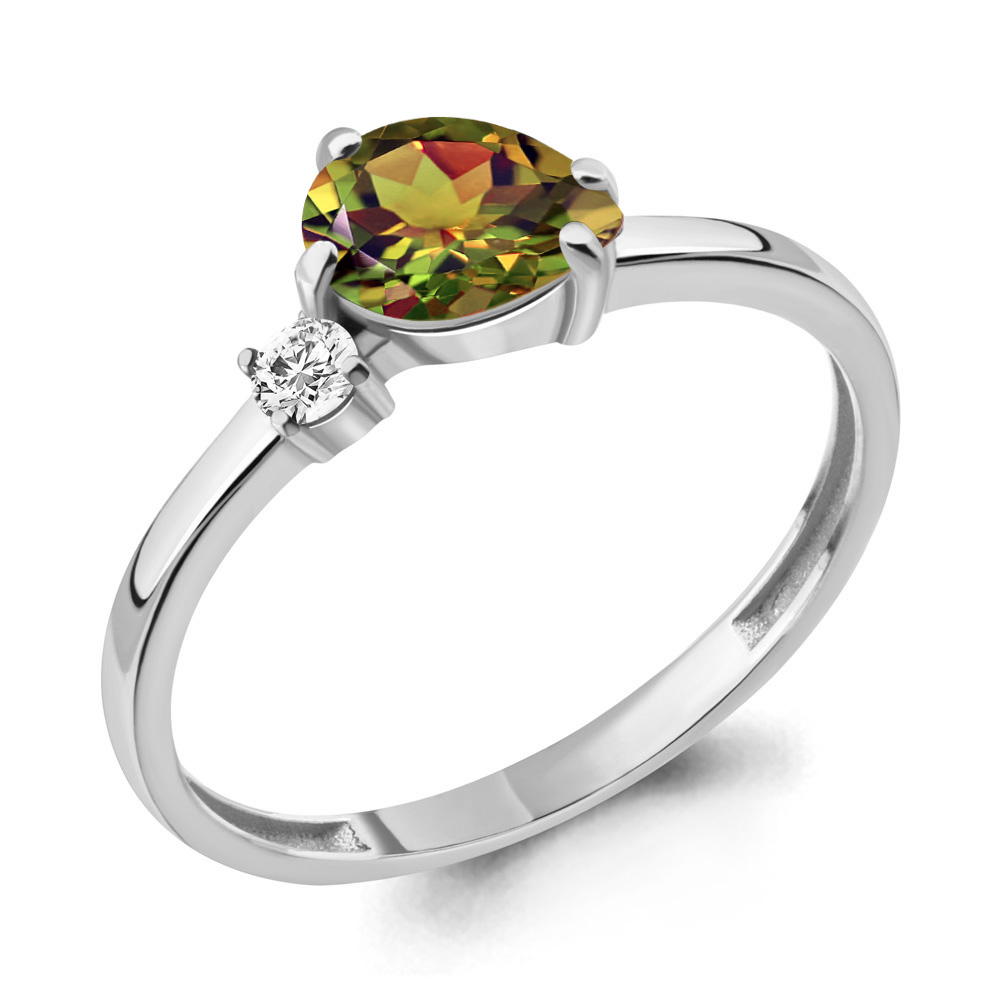 

Кольцо из серебра с султанитом р. 18,5 Aquamarine 6936019А_925_р, 6936019А_925_р