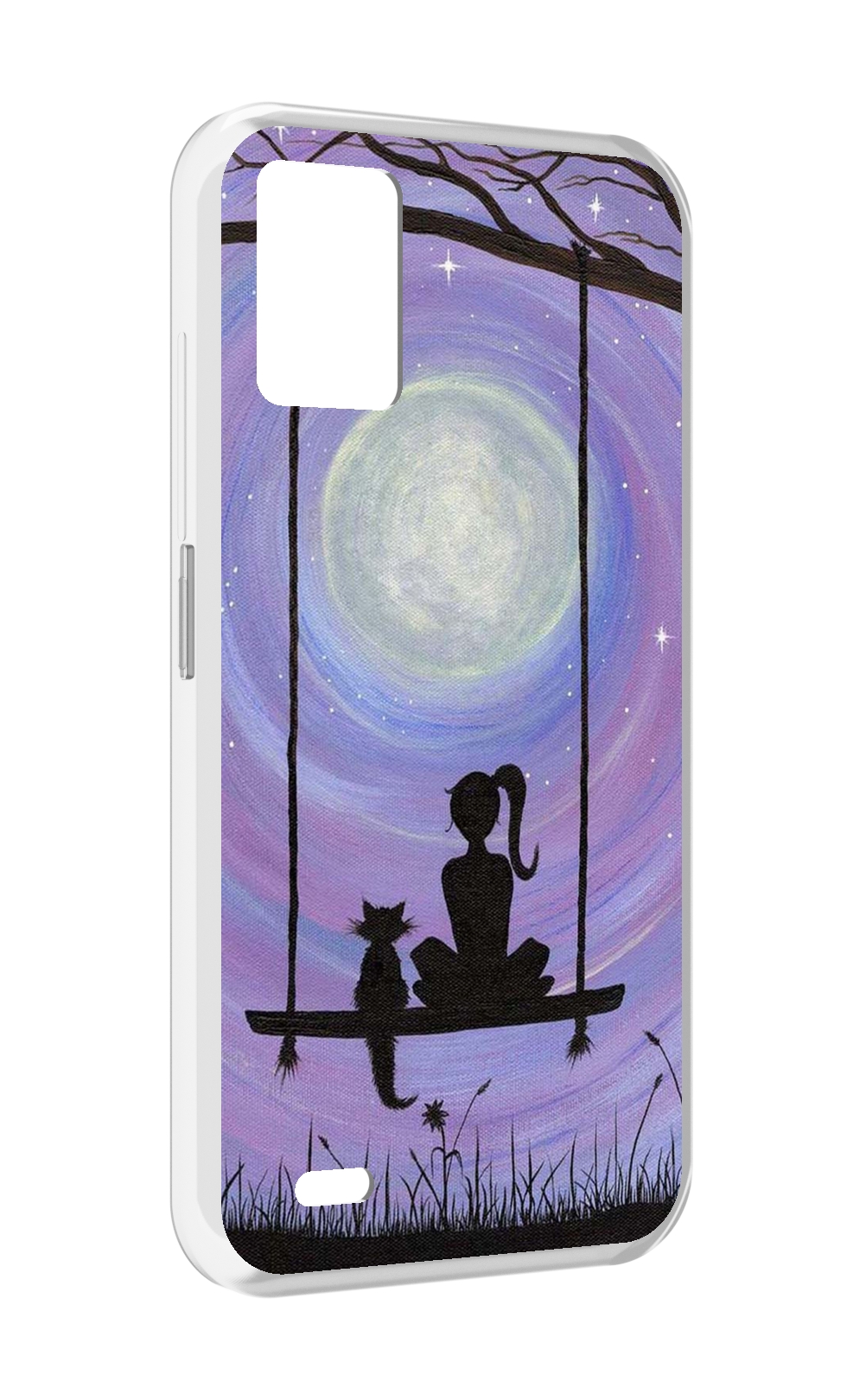 

Чехол MyPads девушка с котом на качеле женский для UMIDIGI Bison 1, Прозрачный, Tocco