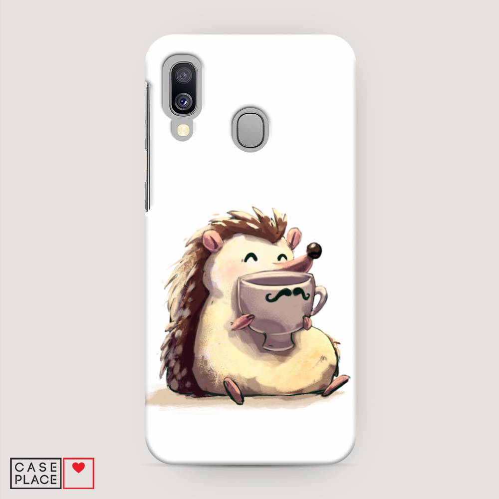 

Пластиковый чехол "Еж кофеман" на Samsung Galaxy A40