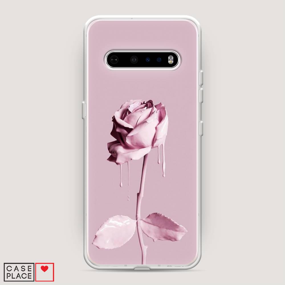 

Чехол Awog на LG V60 ThinQ 5G "Роза в краске", Белый;розовый, 84250-8