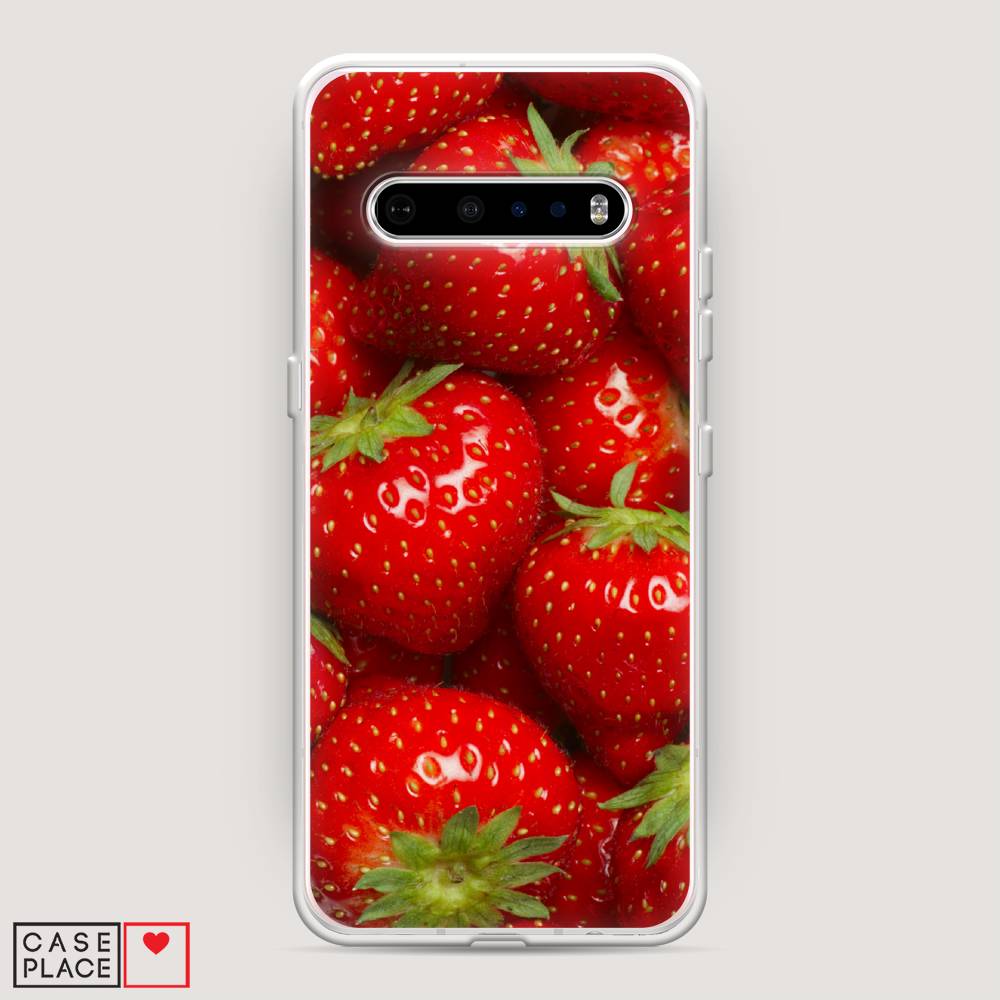

Чехол Awog на LG V60 ThinQ 5G "Клубника", Красный;зеленый, 84250-10
