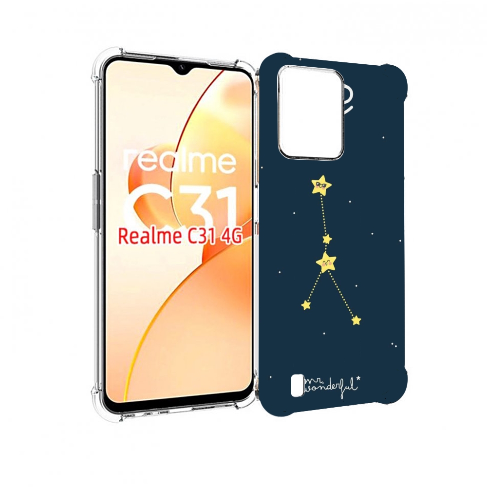 

Чехол MyPads знак-зодиака-рак-3 для OPPO Realme C31, Прозрачный, Tocco