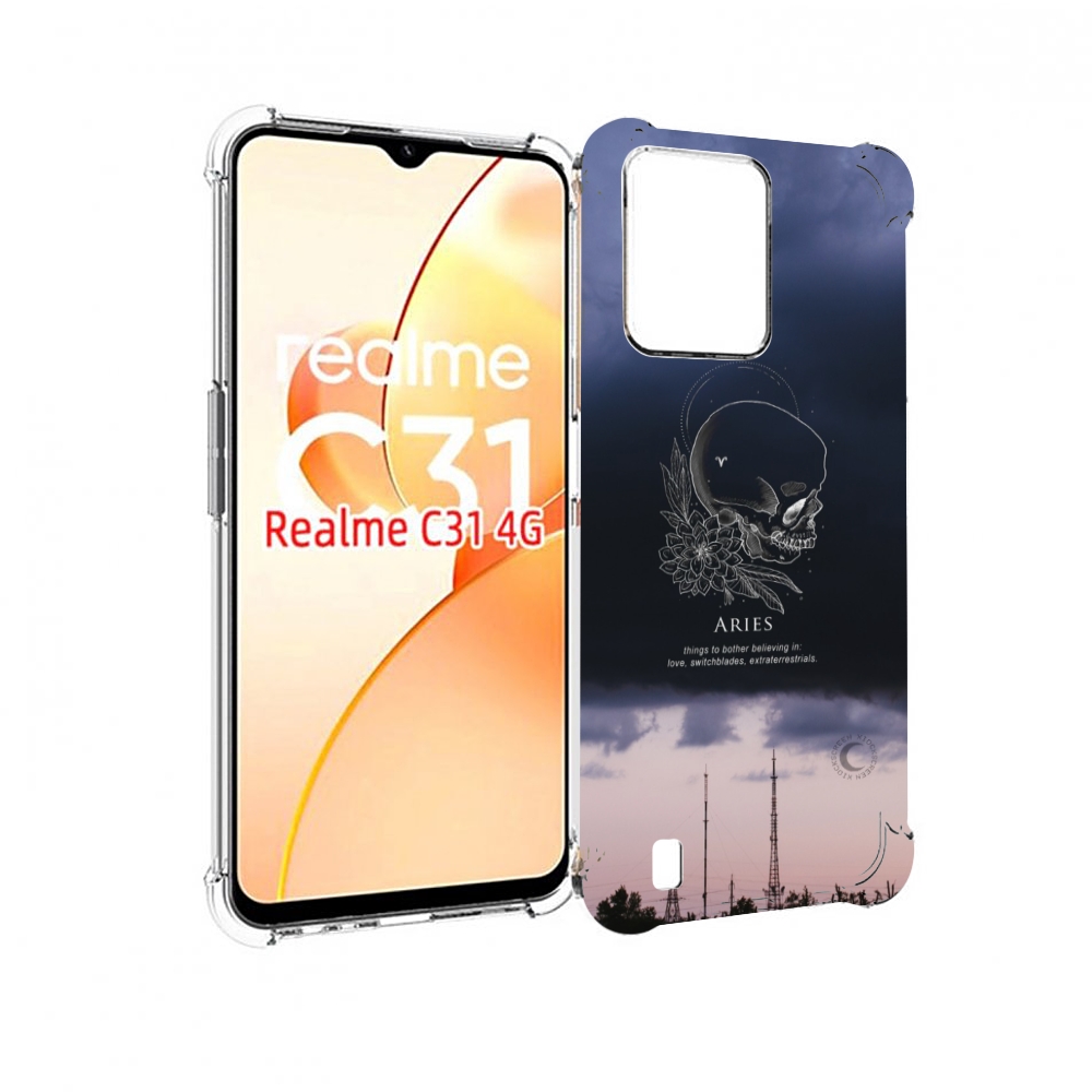 

Чехол MyPads знак-зодиака-овен-4 для OPPO Realme C31, Прозрачный, Tocco