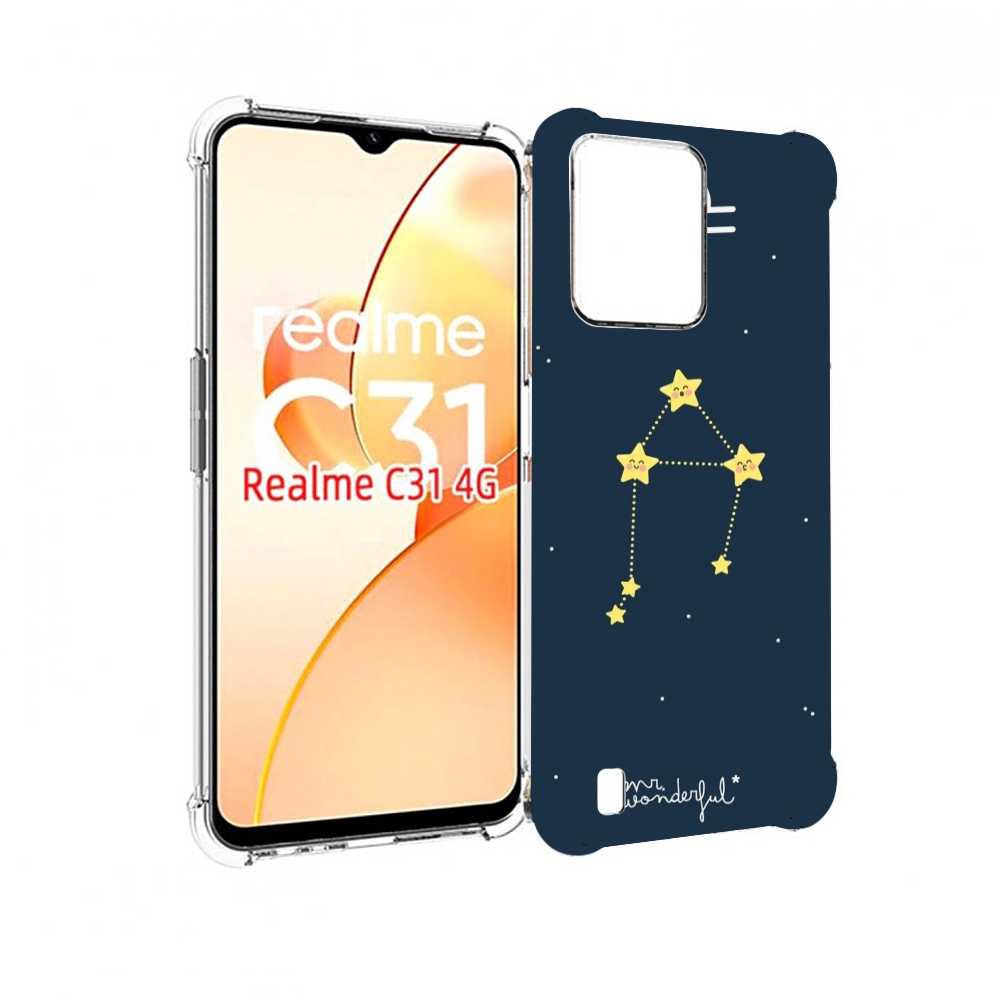

Чехол MyPads знак-зодиака-весы-1 для OPPO Realme C31, Прозрачный, Tocco