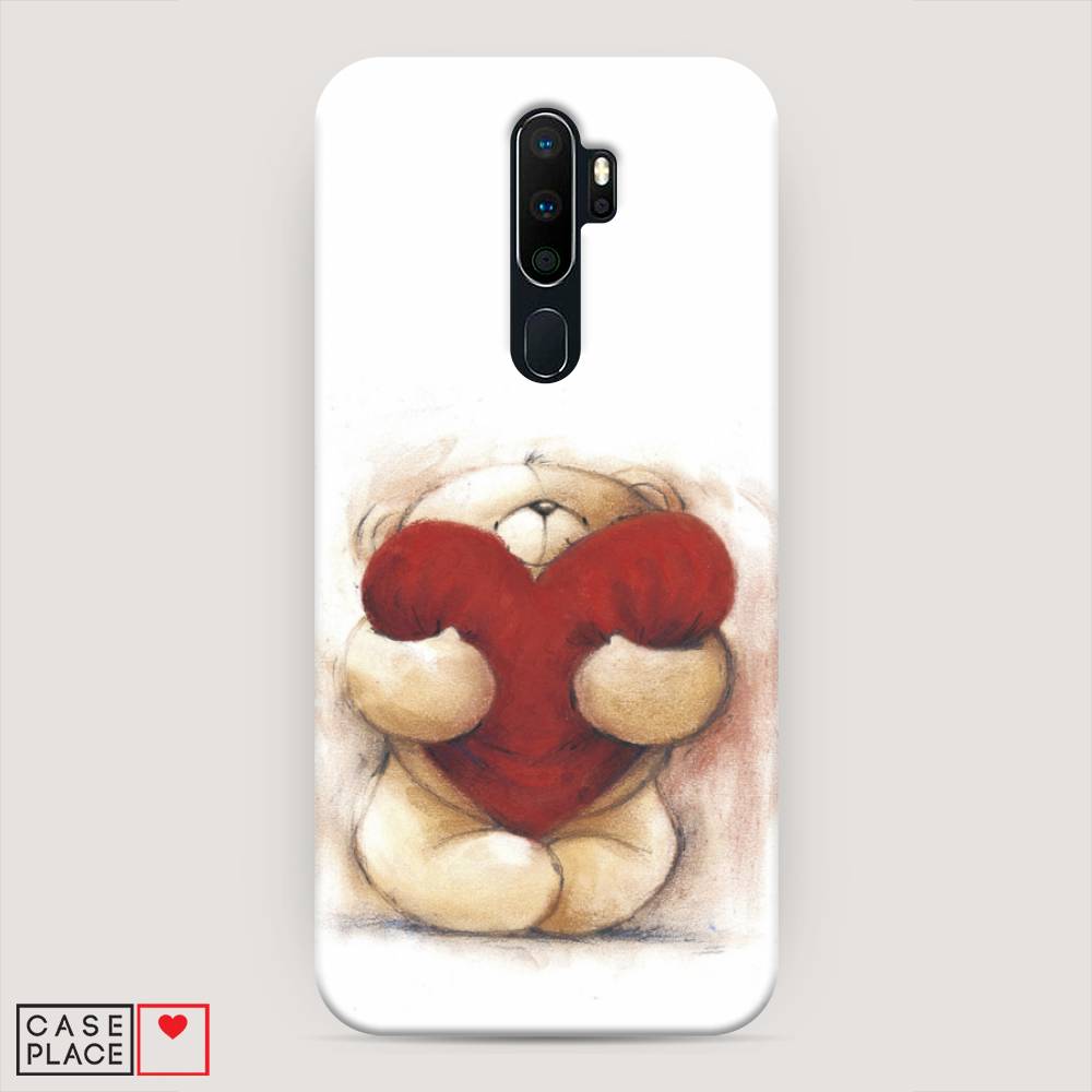 

Пластиковый чехол "Мишка с сердцем 1" на Oppo A5 (2020), 251320-5