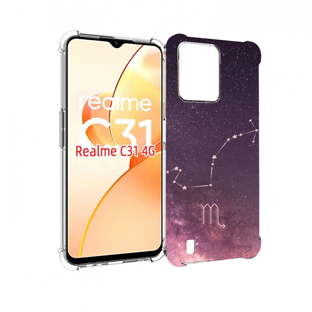 

Чехол MyPads знак зодиака скорпион 4 для OPPO Realme C31, Прозрачный, Tocco