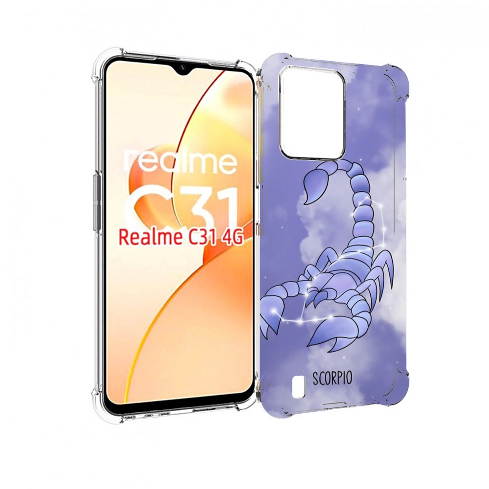 

Чехол MyPads знак зодиака скорпион 2 для OPPO Realme C31, Прозрачный, Tocco
