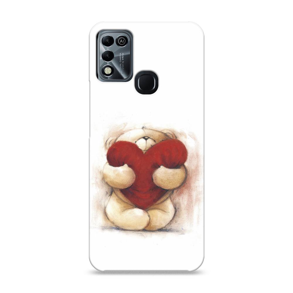 

Пластиковый чехол "Мишка с сердцем 1" на Infinix HOT 11 Play, 3100820-5